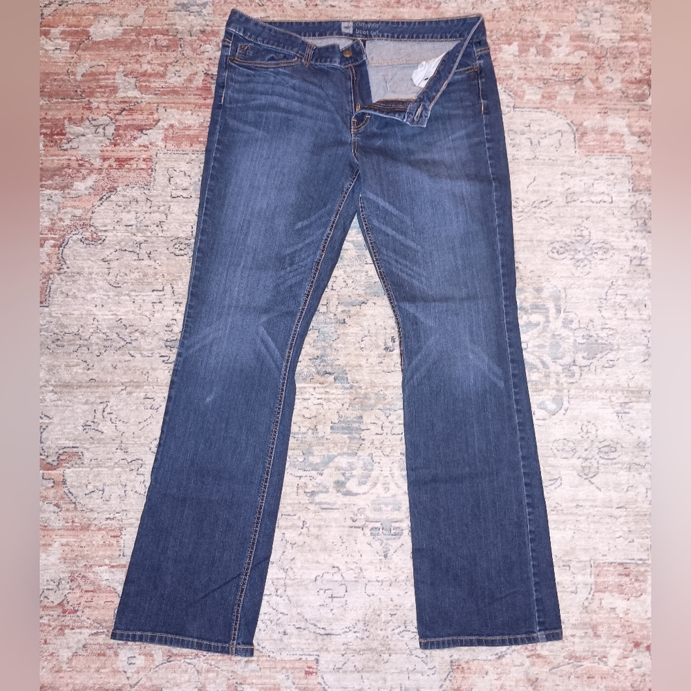 Massimo Brand Curvy Boot cut medium wash Jeans Size 18 Long
